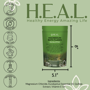 Load image into Gallery viewer, healthyenergyamazinglife Magnesium MAGNESIUM Bath Flakes with Eucalyptus Essential Oil