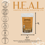 Load image into Gallery viewer, healthyenergyamazinglife Magnesium MAGNESIUM Bath Flakes with Orange Essential Oil