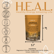 Load image into Gallery viewer, healthyenergyamazinglife Magnesium MAGNESIUM Bath Flakes with Orange Essential Oil