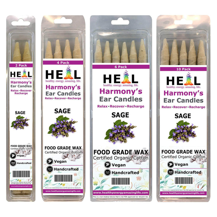 healthyenergyamazinglife Ear Candles Sage Harmony's Ear Candles
