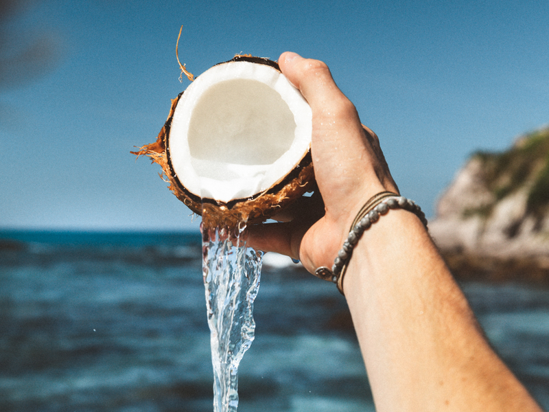 Swap Your Morning Fruit Juice Out for Coconut Water– the healthier option!