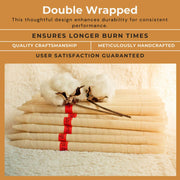 Load image into Gallery viewer, Double wrapped ear candles for longer burn times
