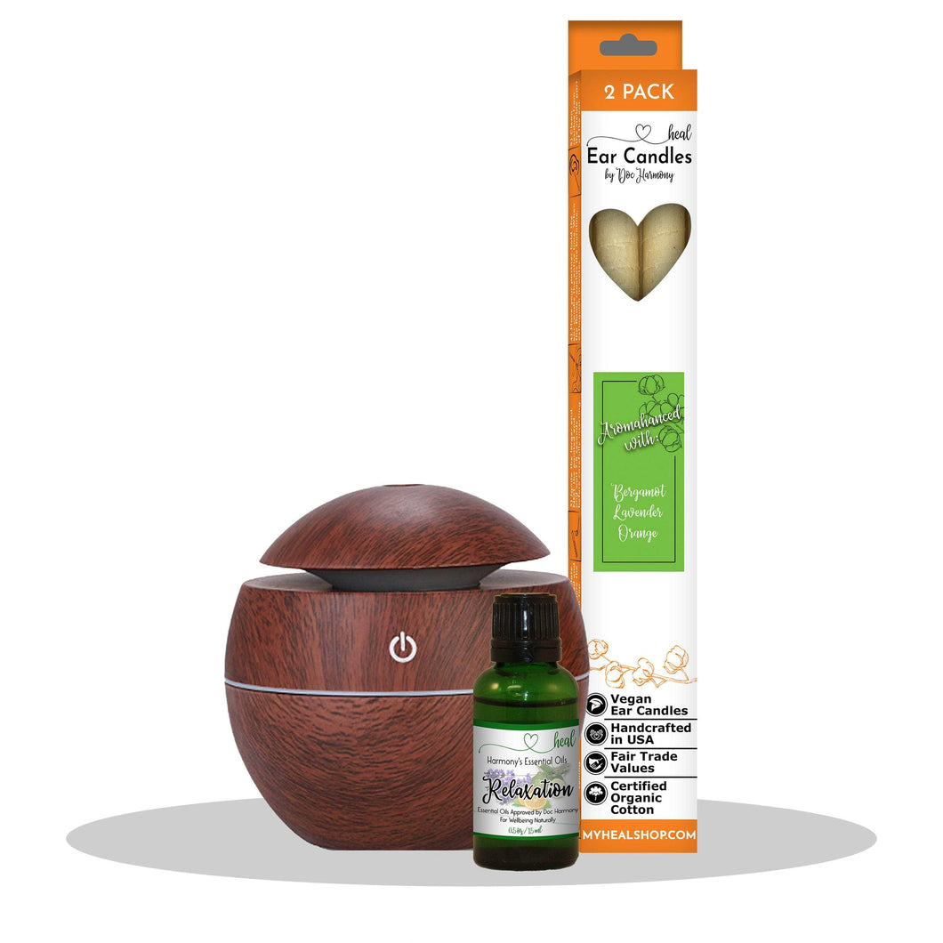 happyenergyamazinglife Natural Health Products Breathe Easy H.E.A.L.’s Aroma Diffuser Gift Set