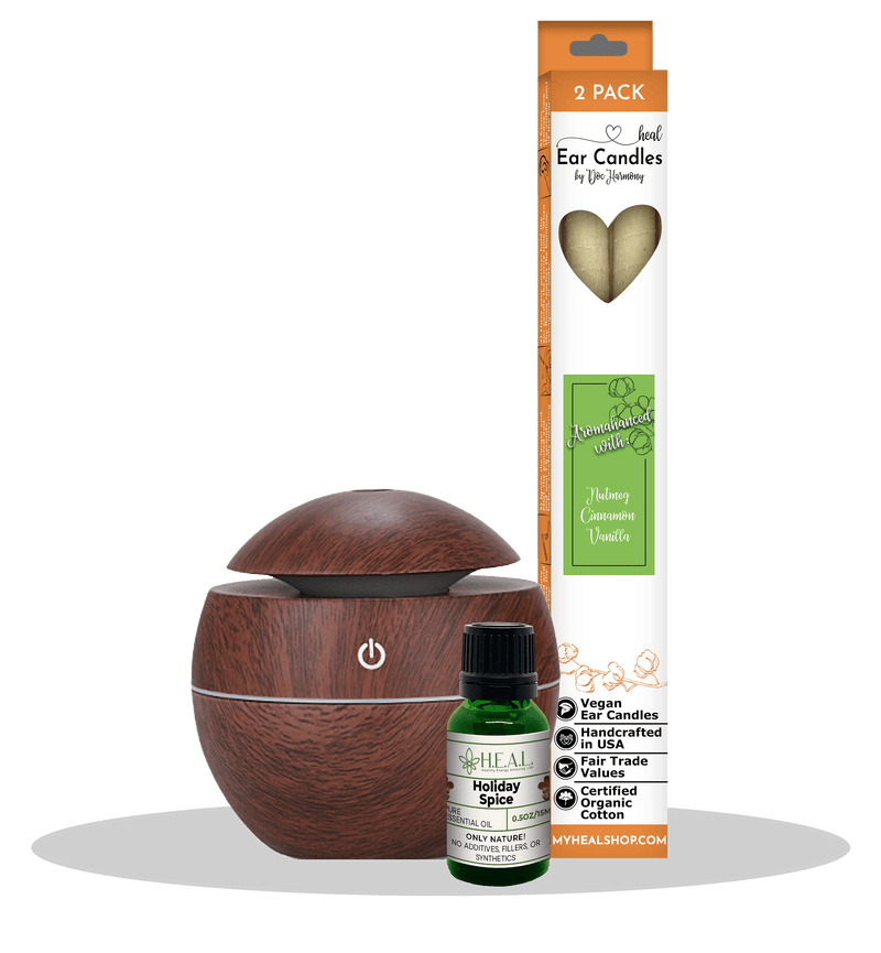 happyenergyamazinglife Natural Health Products Holiday H.E.A.L.’s Aroma Diffuser Gift Set