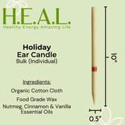 Load image into Gallery viewer, HEAL Ear Candles Harmony&#39;s Organic Limited Batch Holiday Ear Candles- Overstock

