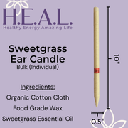 Load image into Gallery viewer, HEAL Ear Candles Harmony&#39;s Organic Limited Batch Sweetgrass Ear Candles- Overstock

