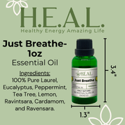 Load image into Gallery viewer, HEAL H.E.A.L.&#39;s Essential Oils H.E.A.L.&#39;S Essential Oils - Just Breathe
