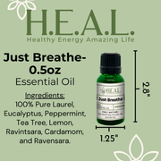 Load image into Gallery viewer, HEAL H.E.A.L.&#39;s Essential Oils H.E.A.L.&#39;S Essential Oils - Just Breathe
