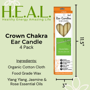 Load image into Gallery viewer, healthyenergyamazinglife Ear Candles Chakra Crown Ear Candles
