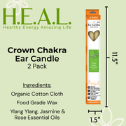 Load image into Gallery viewer, healthyenergyamazinglife Ear Candles Chakra Crown Ear Candles
