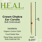 Load image into Gallery viewer, healthyenergyamazinglife Ear Candles Chakra Crown Ear Candles
