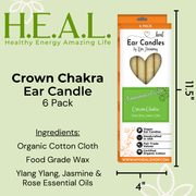 Load image into Gallery viewer, healthyenergyamazinglife Ear Candles Chakra Crown Ear Candles
