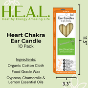 Load image into Gallery viewer, healthyenergyamazinglife Ear Candles Chakra Heart Ear Candles
