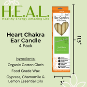 Load image into Gallery viewer, healthyenergyamazinglife Ear Candles Chakra Heart Ear Candles
