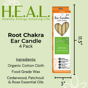 Load image into Gallery viewer, healthyenergyamazinglife Ear Candles Chakra Root Ear Candles
