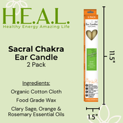 Load image into Gallery viewer, healthyenergyamazinglife Ear Candles Chakra Sacral Ear Candles
