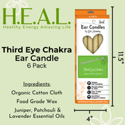 Load image into Gallery viewer, healthyenergyamazinglife Ear Candles Chakra Third Eye Ear Candles
