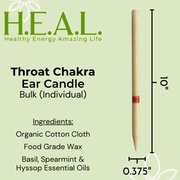 Load image into Gallery viewer, healthyenergyamazinglife Ear Candles Chakra Throat Ear Candles
