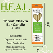 Load image into Gallery viewer, healthyenergyamazinglife Ear Candles Chakra Throat Ear Candles
