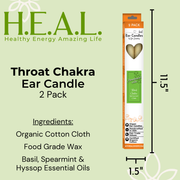 Load image into Gallery viewer, healthyenergyamazinglife Ear Candles Chakra Throat Ear Candles

