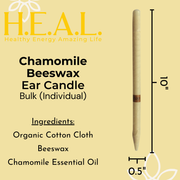Load image into Gallery viewer, healthyenergyamazinglife Ear Candles Chamomile Beeswax Harmony&#39;s Ear Candles
