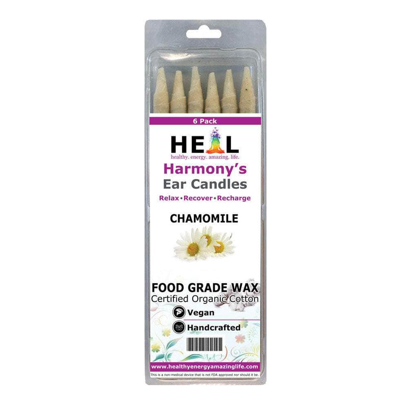healthyenergyamazinglife Ear Candles 6-Pack Chamomile Harmony's Ear Candles