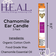 Load image into Gallery viewer, healthyenergyamazinglife Ear Candles Chamomile Harmony&#39;s Ear Candles
