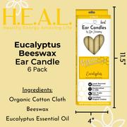 Load image into Gallery viewer, healthyenergyamazinglife Ear Candles Eucalyptus Beeswax Harmony&#39;s Ear Candles
