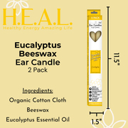 Load image into Gallery viewer, healthyenergyamazinglife Ear Candles Eucalyptus Beeswax Harmony&#39;s Ear Candles

