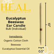 Load image into Gallery viewer, healthyenergyamazinglife Ear Candles Eucalyptus Beeswax Harmony&#39;s Ear Candles
