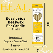 Load image into Gallery viewer, healthyenergyamazinglife Ear Candles Eucalyptus Beeswax Harmony&#39;s Ear Candles
