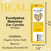 Load image into Gallery viewer, healthyenergyamazinglife Ear Candles Eucalyptus Beeswax Harmony&#39;s Ear Candles

