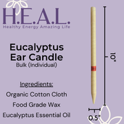 Load image into Gallery viewer, healthyenergyamazinglife Ear Candles Eucalyptus Harmony&#39;s Ear Candles

