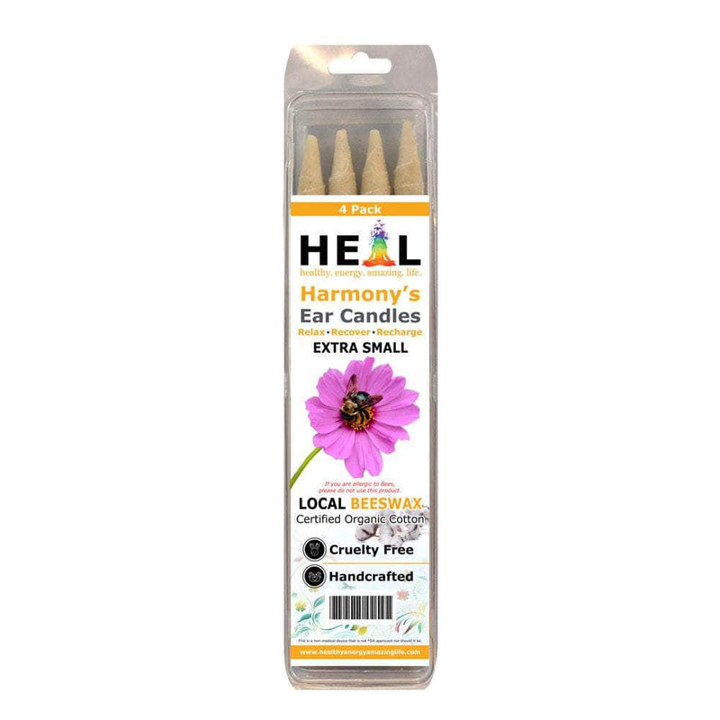 healthyenergyamazinglife Ear Candles 4-Pack Extra Small Beeswax Harmony's Ear Candles