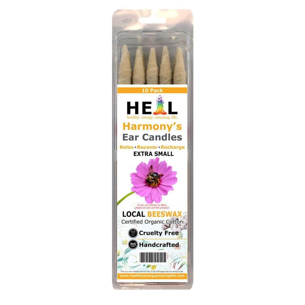 healthyenergyamazinglife Ear Candles 10-Pack Extra Small Beeswax Harmony's Ear Candles