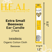 Load image into Gallery viewer, healthyenergyamazinglife Ear Candles Extra Small Beeswax Harmony&#39;s Ear Candles
