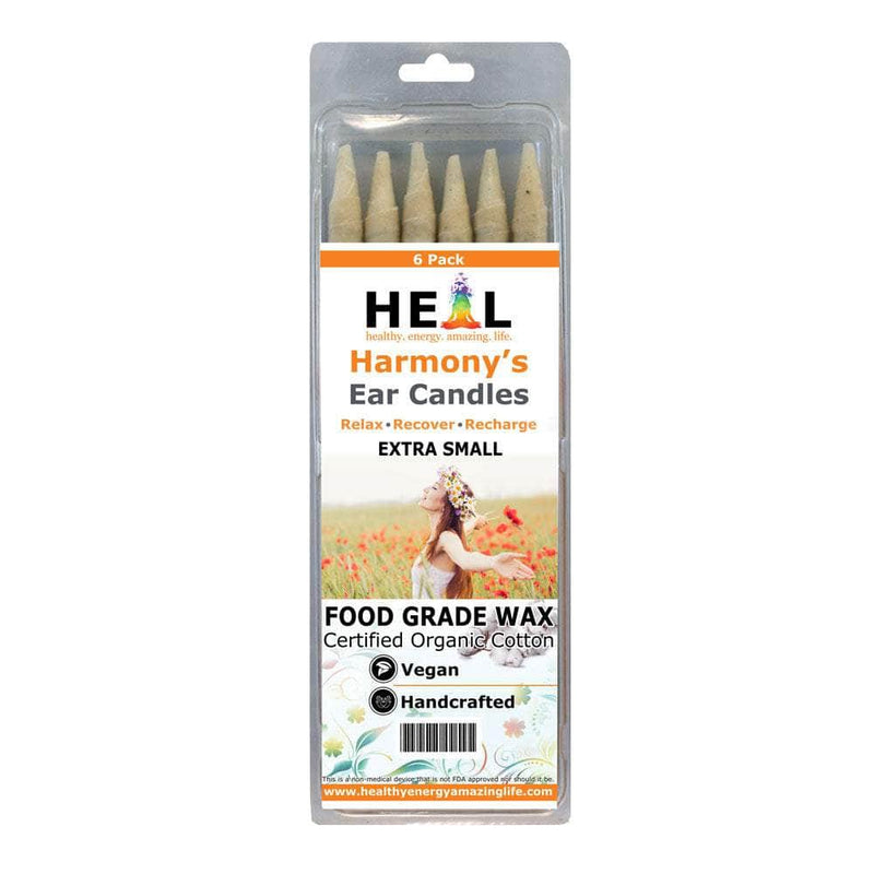 healthyenergyamazinglife Ear Candles 6-Pack Extra Small Harmony's Ear Candles