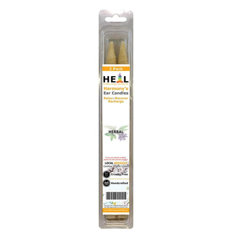 healthyenergyamazinglife Ear Candles 2-Pack Herbal Beeswax Harmony's Ear Candles