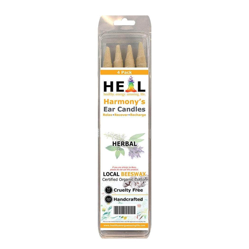 healthyenergyamazinglife Ear Candles 4-Pack Herbal Beeswax Harmony's Ear Candles
