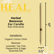 Load image into Gallery viewer, healthyenergyamazinglife Ear Candles Herbal Beeswax Harmony&#39;s Ear Candles
