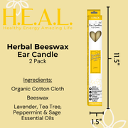 Load image into Gallery viewer, healthyenergyamazinglife Ear Candles Herbal Beeswax Harmony&#39;s Ear Candles
