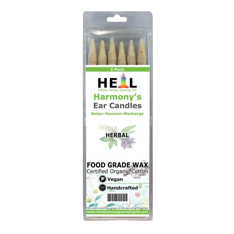 healthyenergyamazinglife Ear Candles 6-Pack Herbal Harmony's Ear Candles