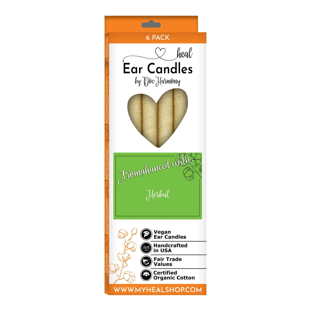 healthyenergyamazinglife Ear Candles 6-Pack Herbal Harmony's Ear Candles