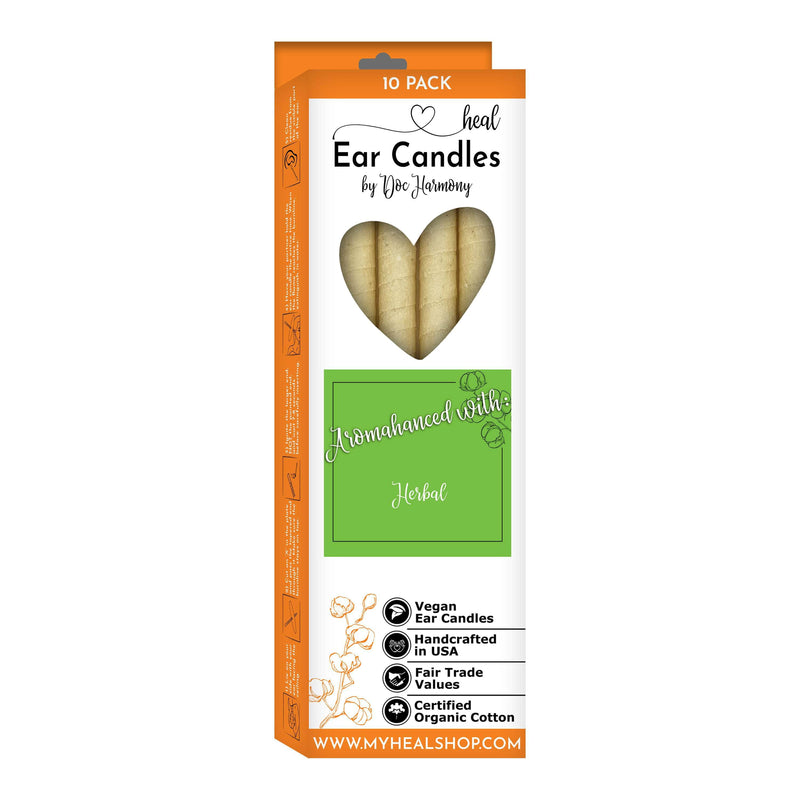 healthyenergyamazinglife Ear Candles 10-Pack Herbal Harmony's Ear Candles