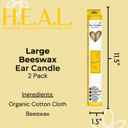 Load image into Gallery viewer, healthyenergyamazinglife Ear Candles Large Beeswax Harmony&#39;s Ear Candles
