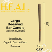 Load image into Gallery viewer, healthyenergyamazinglife Ear Candles Large Beeswax Harmony&#39;s Ear Candles
