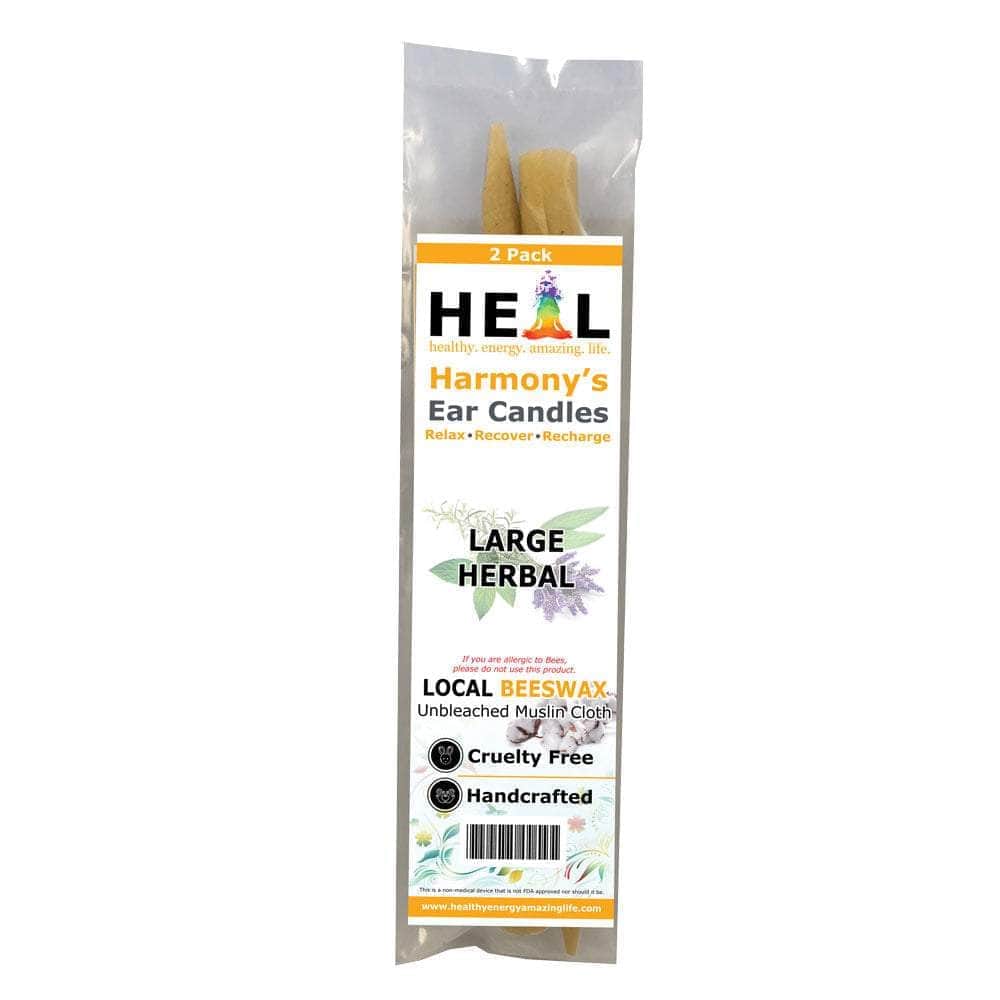 healthyenergyamazinglife Ear Candles 2-Pack Large Herbal Beeswax Harmony's Ear Candles