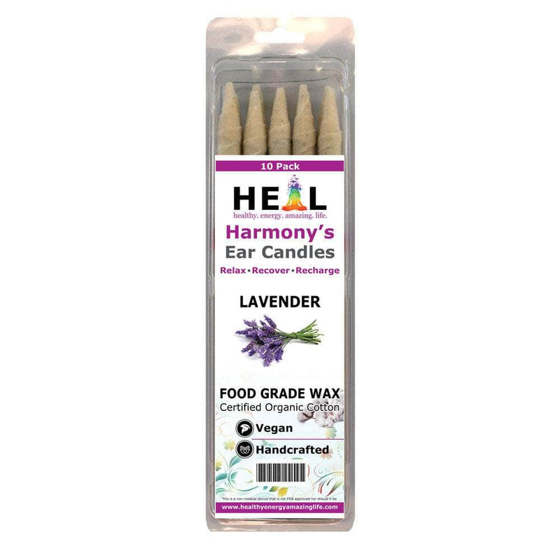 healthyenergyamazinglife Ear Candles 10-Pack Lavender Harmony's Ear Candles
