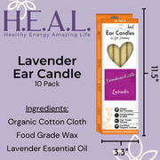 Load image into Gallery viewer, healthyenergyamazinglife Ear Candles Lavender Harmony&#39;s Ear Candles
