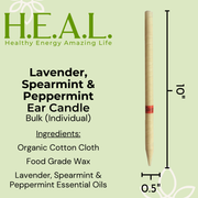Load image into Gallery viewer, healthyenergyamazinglife Ear Candles Lavender, Spearmint &amp; Peppermint Ear Candles
